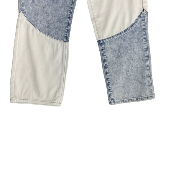 Vigoss Frankie slim Straight Jeans NWT Color Block Patchwork 32 - Picture 3 of 10